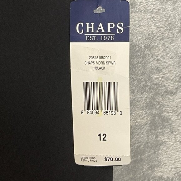 Chaps Women Activewear High Rise Wide Leg Straight Cropped Cargo Pants 12 Black - Picture 5 of 10